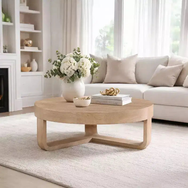 Royal Hampton ronde salontafel van 32 inch met open sleevoet