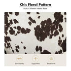 Araceli traditionele houten bloemenfauteuil met bekleding, hoge rugleuning en sierspijkerrand| ART OF LIVING DESIGNS