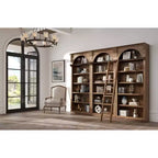 Tradycyjna wysoka zabudowa biblioteczna 94, brązowa, kolekcja Stratton – Martin Furniture