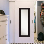Specchio da porta in legno Espresso Portico Amanti Art 51 cm x 137 cm senza smussatura - Sopraporta, intero, a rettangolo lungo