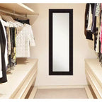 Specchio da porta in legno Espresso Portico Amanti Art 51 cm x 137 cm senza smussatura - Sopraporta, intero, a rettangolo lungo