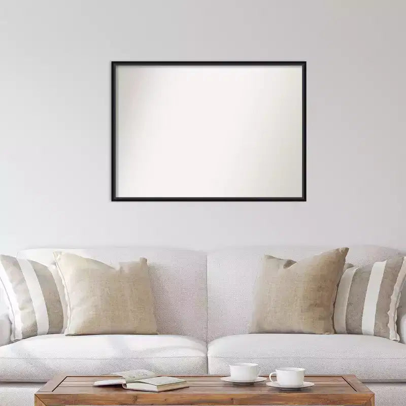 Specchio da parete in legno senza smussi 39" x 28"
