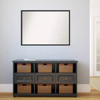Specchio da parete in legno senza smussi 39" x 28"