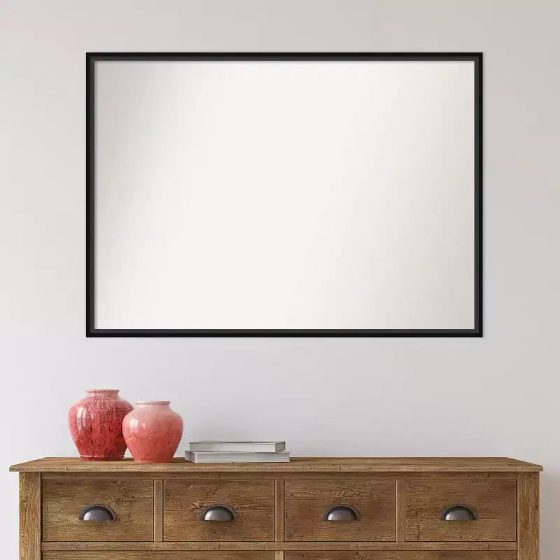 Specchio da parete in legno senza smussi 39" x 28"