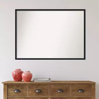 Specchio da parete in legno senza smussi 39" x 28"
