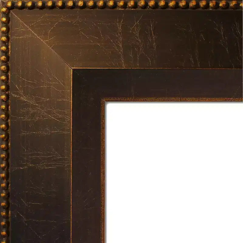 Specchio da porta 18" x 52" in legno senza smussatura - Da appendere alla porta, da montare a parete