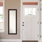 Specchio da porta 18" x 52" in legno senza smussatura - Da appendere alla porta, da montare a parete