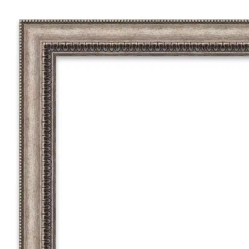 Specchio da parete senza smusso 42" x 31", grande, rettangolare, decorativo, con cornice in polistirene
