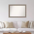 Specchio da parete senza smusso 42" x 31", grande, rettangolare, decorativo, con cornice in polistirene
