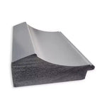 Specchio da parete per bagno in nichel lucido Peak, 81 x 81 cm, non bisellato, include accessori di montaggio