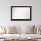 Specchio da parete Espresso Rustico a doghe non bisellate 42" x 30"