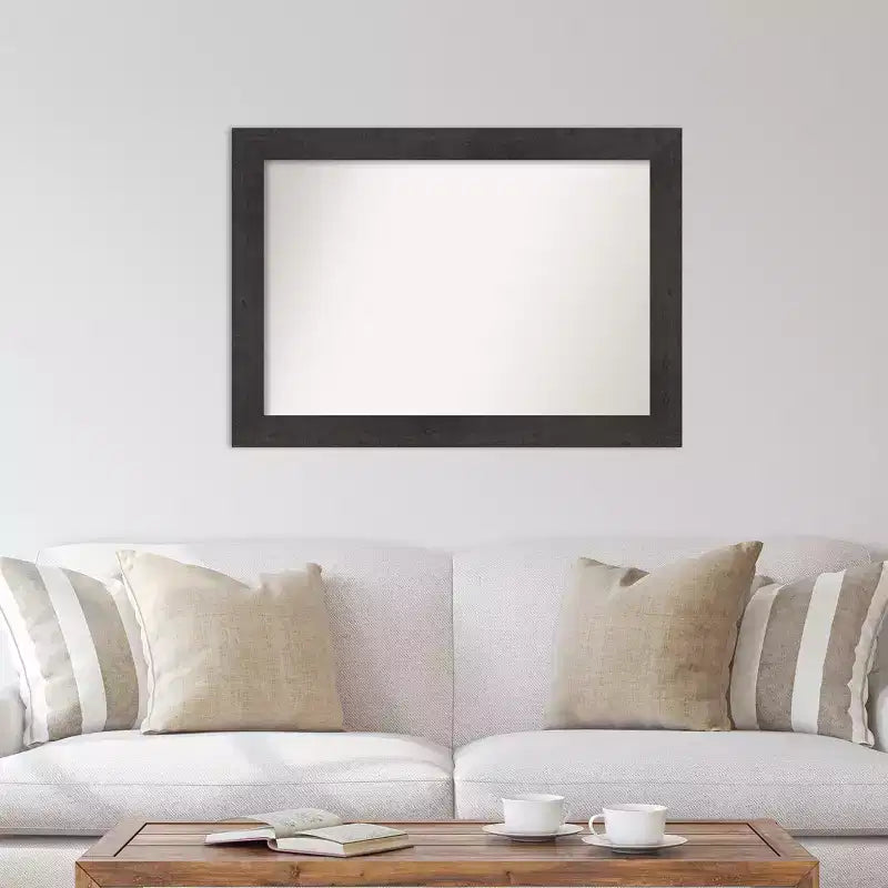 Specchio da parete Espresso Rustico a doghe non bisellate 42" x 30"
