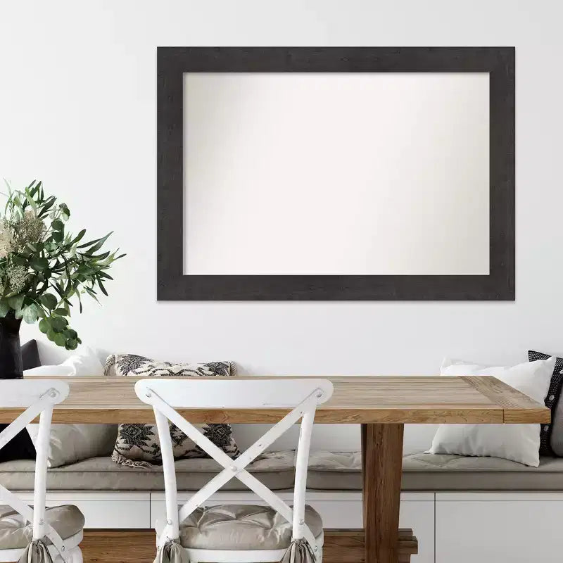 Specchio da parete Espresso Rustico a doghe non bisellate 42" x 30"