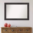 Specchio da parete Espresso Rustico a doghe non bisellate 42" x 30"