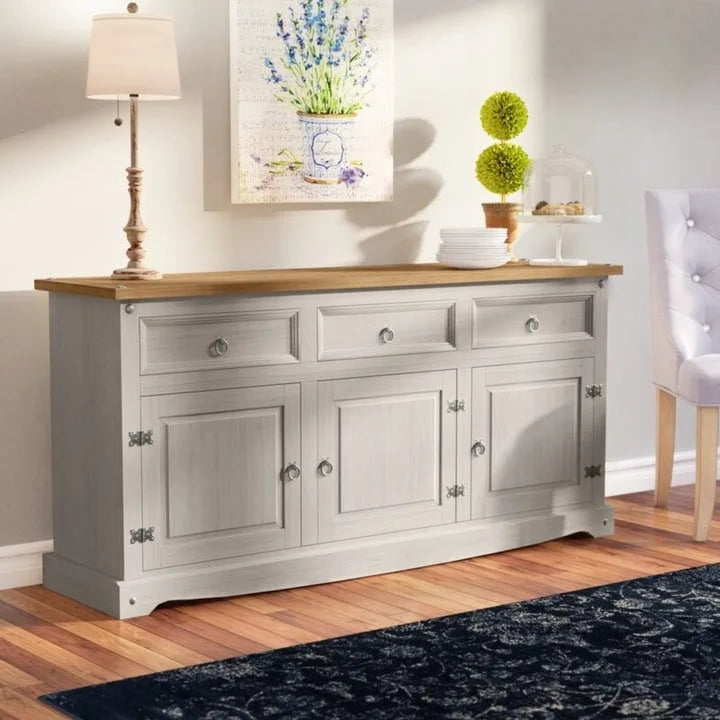 65 Zoll Holz-Buffet-Sideboard im Landhausstil – Corona-Kollektion