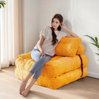 8 Cord-Sofa zum Zusammenklappen, Schlafsofa, Einzel