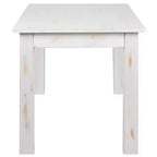 Mesa de comedor rústica Flash Furniture de pino macizo, rectangular, de 46 x 30