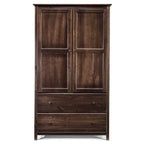 Armario de madera maciza de 2 puertas - 41x72x22