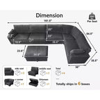 Modulares Cord-Sofaelement von Dyonery mit abnehmbaren, waschbaren Bezügen