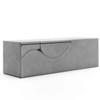 Chaise longue convertibile Avana Kami / poltrona per yoga e massaggi - pouf 2-in-1 con poltrona lounge da yoga ripiegabile estraibile nascosta, microvelluto - N/A