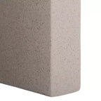 Round Accent Table – White Sculptural Cross Base, Modern Indoor Design