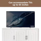Mobile TV Moderno per Televisori fino a 65" – Credenza Multimediale con 2 Armadietti Contenitori