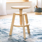 Sgabello da disegno in legno regolabile per bambini – Sedia girevole da studio d'arte 40-45 cm