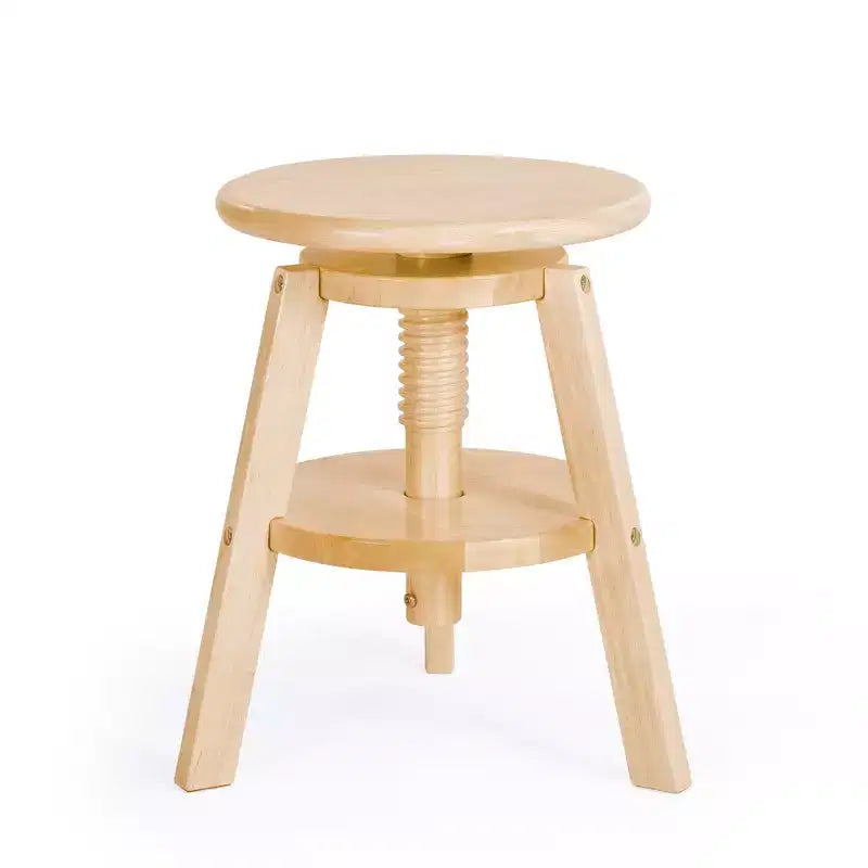 Sgabello da disegno in legno regolabile per bambini – Sedia girevole da studio d'arte 40-45 cm