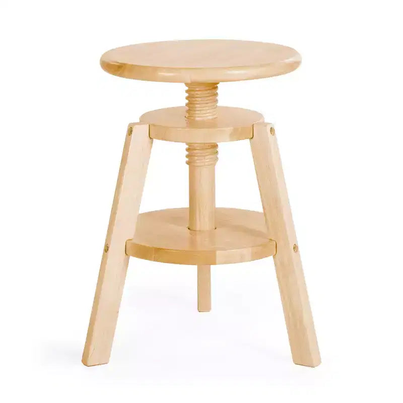 Sgabello da disegno in legno regolabile per bambini – Sedia girevole da studio d'arte 40-45 cm