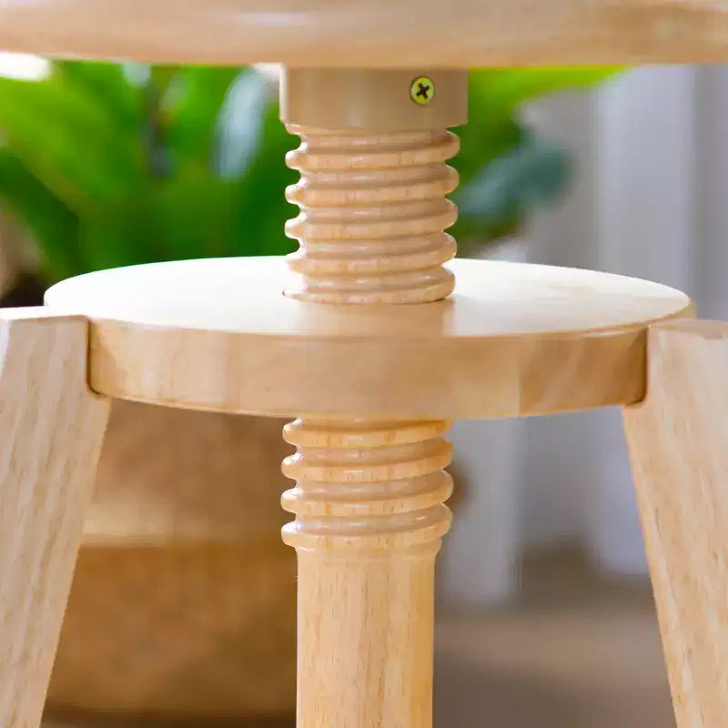 Sgabello da disegno in legno regolabile per bambini – Sedia girevole da studio d'arte 40-45 cm