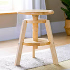 Sgabello da disegno in legno regolabile per bambini – Sedia girevole da studio d'arte 40-45 cm