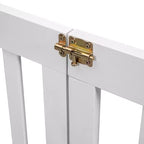 Letto a pavimento a forma di casetta con recinzione e sponde – Letto per bambini in legno massello di pino, bianco
