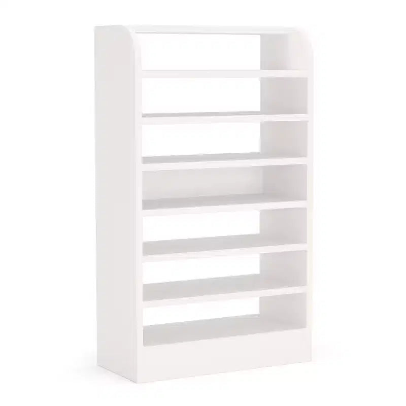 Scarpiera in legno da 120 cm – Scaffale aperto a 8 ripiani per ingresso