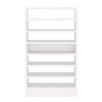 Scarpiera in legno da 120 cm – Scaffale aperto a 8 ripiani per ingresso