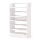 Scarpiera in legno da 120 cm – Scaffale aperto a 8 ripiani per ingresso