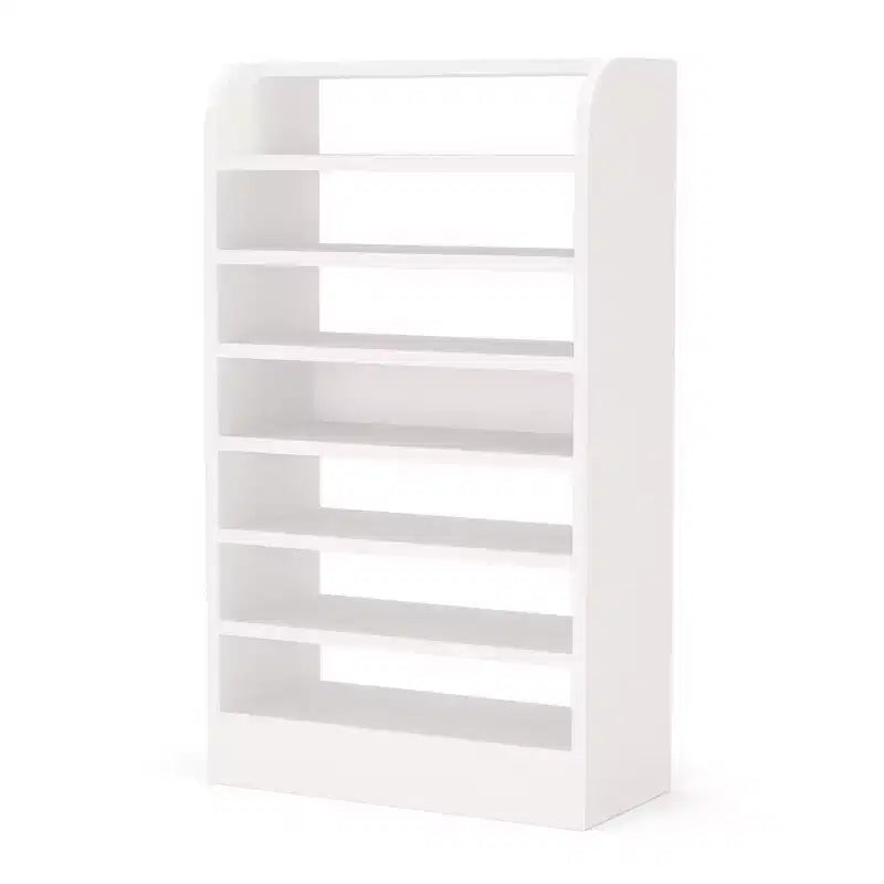 Scarpiera in legno da 120 cm – Scaffale aperto a 8 ripiani per ingresso