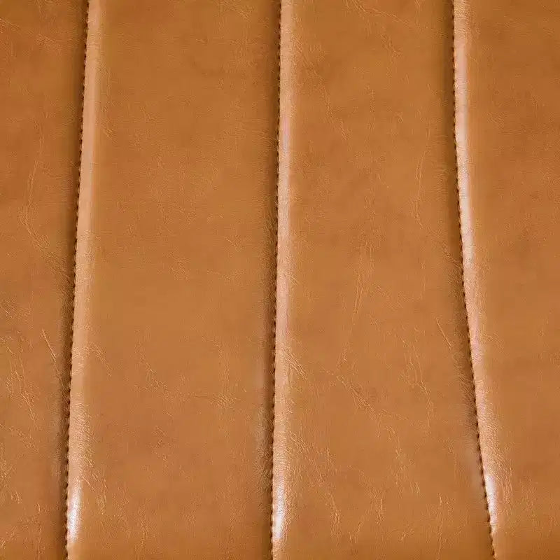 Sedia Girevole in Pelle Oliata Cerata con Braccioli Ribaltabili – Ergonomica, Girevole a 360°