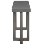 Consolle Minimalista da 63" – Gambe in Legno Massello, Piano Spesso, Nera