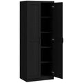 63 2-Door Kitchen Pantry, Freestanding Cabinet with 2 Adjustable Shelves for Dining Room