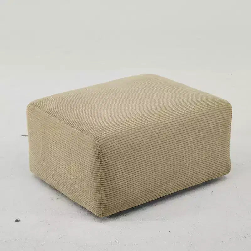 Pouf in velluto a coste da 33,5 senza struttura e senza montaggio