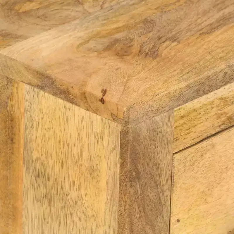 Tavolino da salotto con 4 cassetti 90x50x35 cm in legno massello di mango