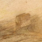 Tavolino da salotto con 4 cassetti 90x50x35 cm in legno massello di mango