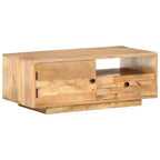 vidaXL Coffee Table 35.4x19.7x13.8 Solid Mango Wood