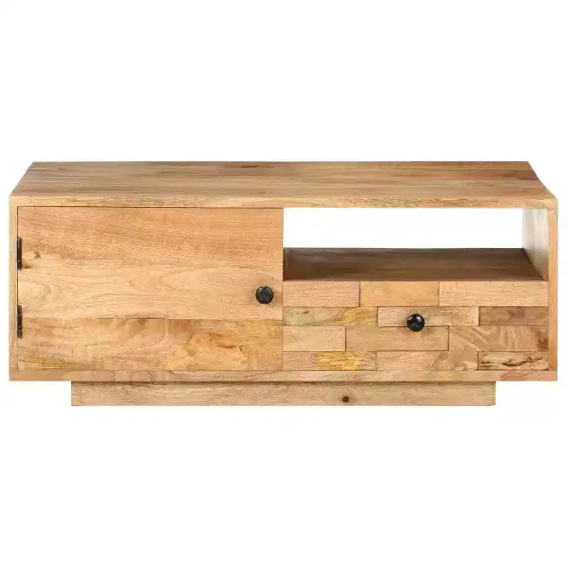 Tavolino da caffè 35,4x19,7x13,8 in legno massello di mango
