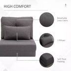 Poltrona Sacco Convertible, Poltrona Pieghevole, Poltrona da Pavimento Comoda con Schienale Regolabile per Soggiorno, Camera da Letto