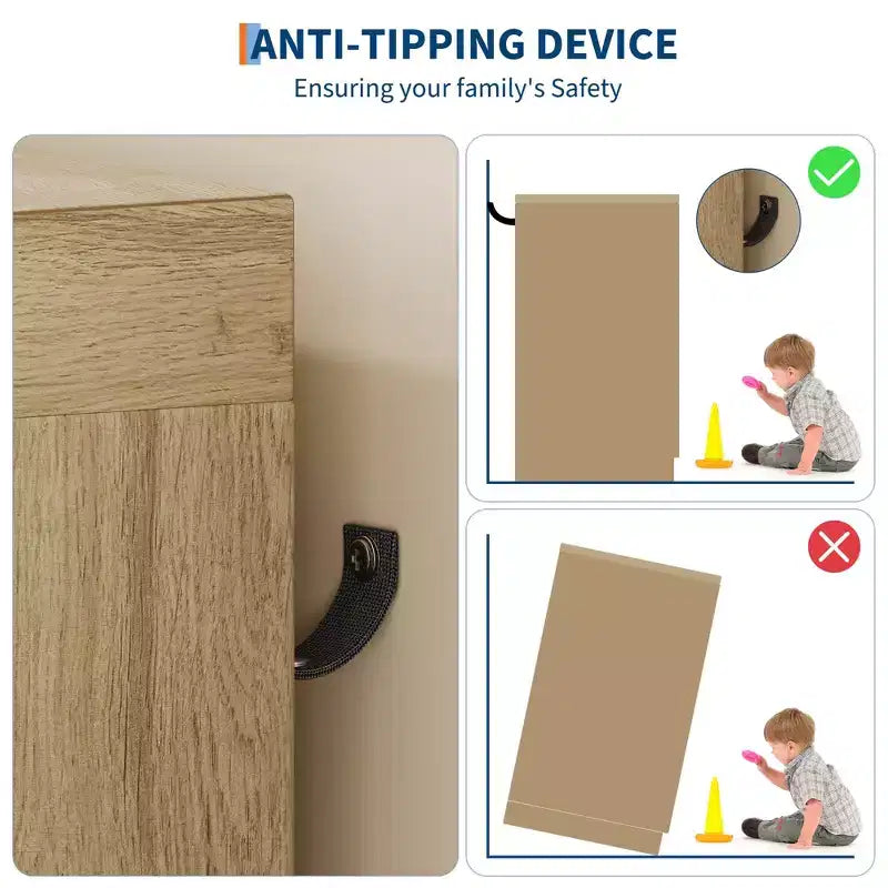 Armario ropero de madera de 43,3 pulgadas de alto con 4 cajones y barra para colgar, gabinete multifuncional de almacenamiento de ropa para dormitorio con cómoda