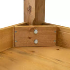 Mesa de comedor rústica Flash Furniture de pino macizo, rectangular, de 46 x 30