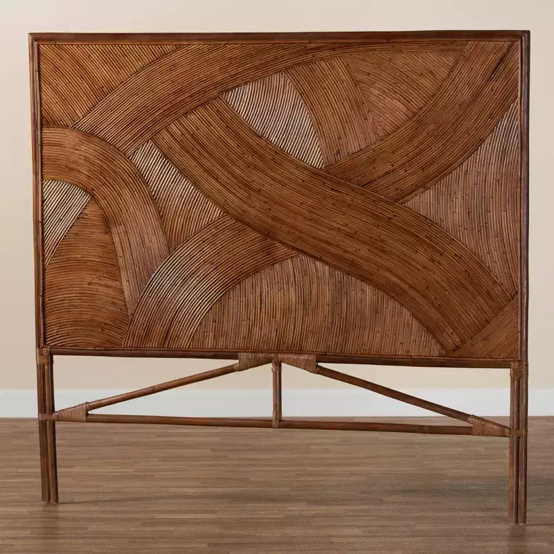 Testiera indipendente King Elettra in rattan bali & pari: lavorata a mano, senza montaggio, design bohémien