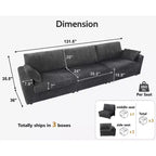 Modulares Cord-Sofaelement von Dyonery mit abnehmbaren, waschbaren Bezügen