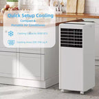 Tragbare Klimaanlage mit 8K BTU – 3-in-1-Kühlung, Entfeuchtung und Ventilator für 350 sq ft mit Schlafmodus und 1 Jahr Garantie
